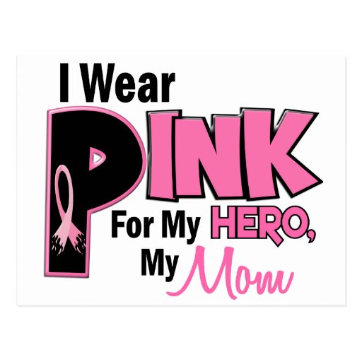 I Wear Pink For My Mum 19 Postcard