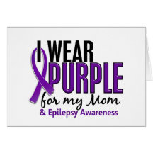 I Wear Purple For My Mum 10 Epilepsy Cards