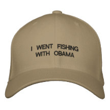 I WENT FISHING WITH OBAMA BASEBALL CAP