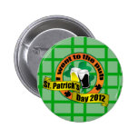 I went to the pub St. Patrick's Day orange green Pin