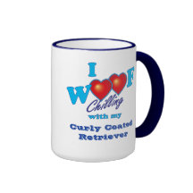 I Woof Curly Coated Retriever Coffee Mug