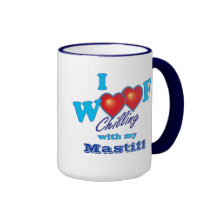 I Woof Mastiff Mug
