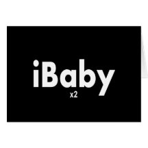 iBABY x2  Twins Greeting Card