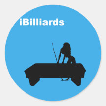 iBilliards Round Stickers