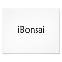 iBonsai black text bonsai design funny Photo