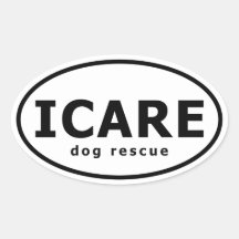 ICARE Dog Rescue Stickers