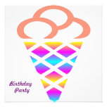 Ice Cream Birthday Party Invitation