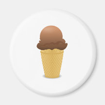 Ice Cream Cone Fridge Magnet