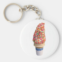 Ice Cream Cone Keychain