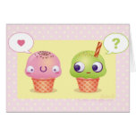 Ice cream in Love Cards