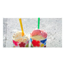 Ice cream picture card