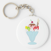Ice Cream Sundae Key Chains