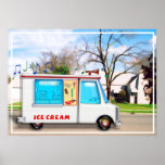 Ice Cream Truck in the Street Posters