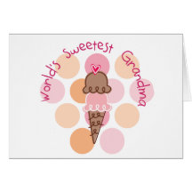 Ice Cream World's Sweetest Grandma Card