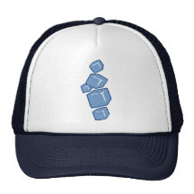 Ice cubes hats