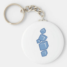 Ice cubes keychains