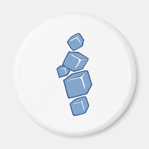 Ice cubes magnets