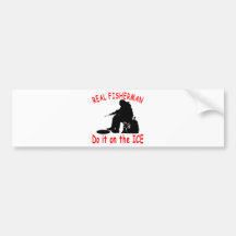 ICE FISHING BUMPER STICKER