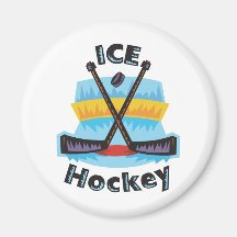 Ice Hockey Fridge Magnet