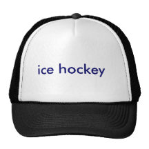 ice, ice hockey trucker hat