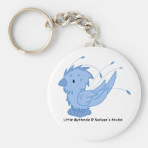 Ice Phoenix Keychain