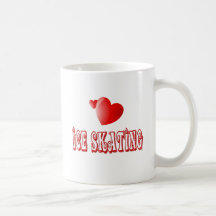 Ice Skating Hearts Mugs