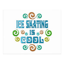 Ice Skating is Cool Postcard
