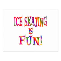 Ice Skating is Fun Post Cards