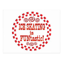Ice Skating is FUNtastic Postcards