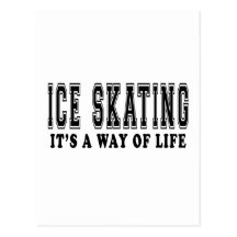 Ice Skating It's way of life Postcard