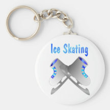 Ice Skating Key Chain