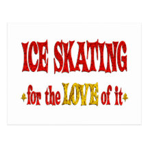 Ice Skating Love Post Cards