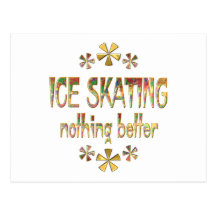 Ice Skating Nothing Better Post Card