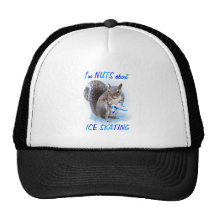 Ice Skating Nut Trucker Hat