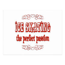 Ice Skating Passion Postcards