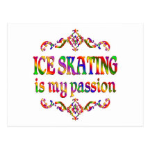 Ice Skating Passion Postcards