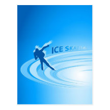 Ice Skating Post Card
