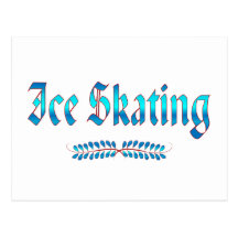 ICE SKATING POST CARDS