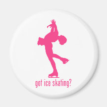Ice Skating Refrigerator Magnet