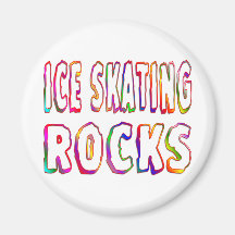 Ice Skating Rocks Refrigerator Magnets