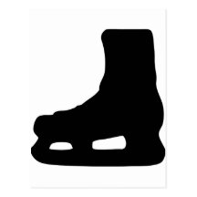 ice skating skates post cards