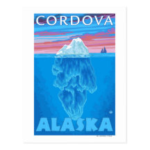 Iceberg Cross-Section - Cordova, Alaska Postcards