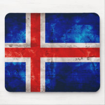 Icelandic Flag Mouse Pad