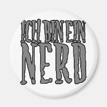 Ich Bin Ein Nerd Refrigerator Magnet