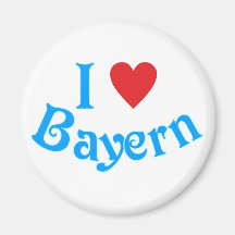 Ich liebe Bayern I love Bavaria Magnets