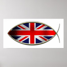 Ichthus - British Flag Posters