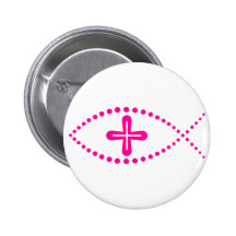 Ichthus Pink Christian Fish
