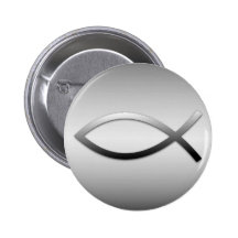 Ichthys Jesus Fish Pinback Button