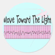 ICU Nurse Gift--Hilarious V-Fib EKG Strip Design Stickers