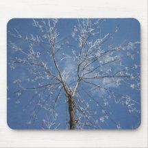 Icy Tree Mouse Pad